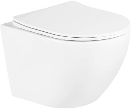 Унитаз подвесной безободковый с сиденьем BelBagno UNO BB3105CHR/SC
