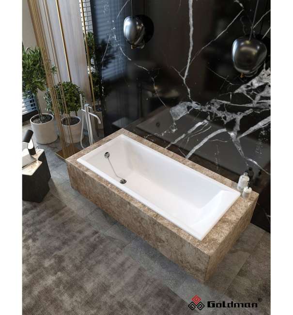 Ванна чугунная Goldman Elite 170x70  купить в Москве по цене 59 900 руб.