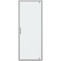 Душевая дверь в нишу Bravat Drop 100x200 распашная стекло прозрачное, профиль хром