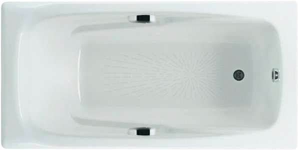 Чугунная ванна Roca Ming 170х85 с отверстиями для ручек с антискольжением купить в Москве по цене 90 900 руб.