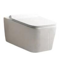 Унитаз подвесной Cerutti Spa Viola Aria Tornado безободковый, с микролифтом, белый, 36.5x52.5 см + ершик напольный в подарок