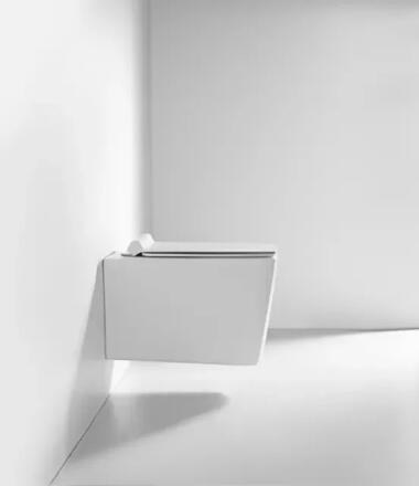 Унитаз подвесной Cerutti Spa Viola Aria Tornado безободковый, с микролифтом, белый, 36.5x52.5 см + ершик напольный в подарок
