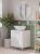 Зеркало круглое Dreja Luno 60x60 белое