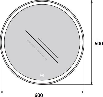 Зеркало BelBagno SPC-RNG-600-LED-TCH
