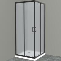 Душевой уголок BelBagno UNO-195-A-2-90-P-NERO