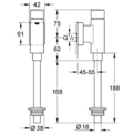 Cмывное устройство для писсуаров Grohe Rondo 37346000