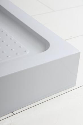 Акриловый поддон 120х80 левосторонний BelBagno TRAY-BB-AH-120/80-15-W-L с сифоном