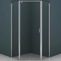 Душевой уголок Azario Dallas AZ-112P 90*90 профиль хром, стекло прозрачное, двери распашные