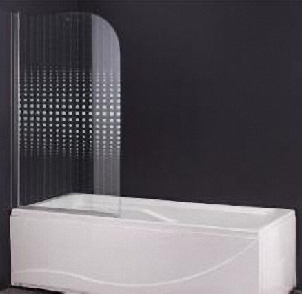 Штора на ванну Parly F04(130*75), прозрачное стекло 5 мм купить в Москве по цене 0 руб.