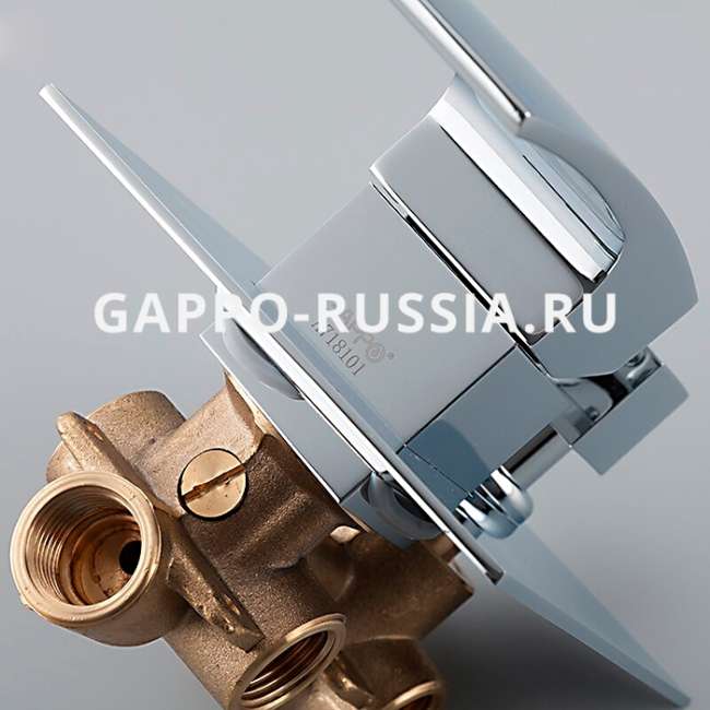 G7107-20 Душевой гарнитур встраиваемый GAPPO Хром купить в Москве по цене 23 108 руб.